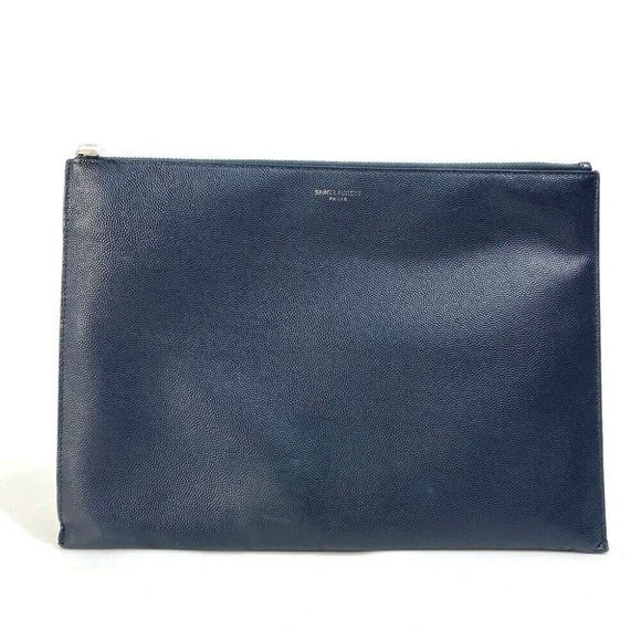 SAINT LAURENT PARIS 397294 Pouch Classic Saint Laurent Mini Zip Clutch - Picture 1 of 10